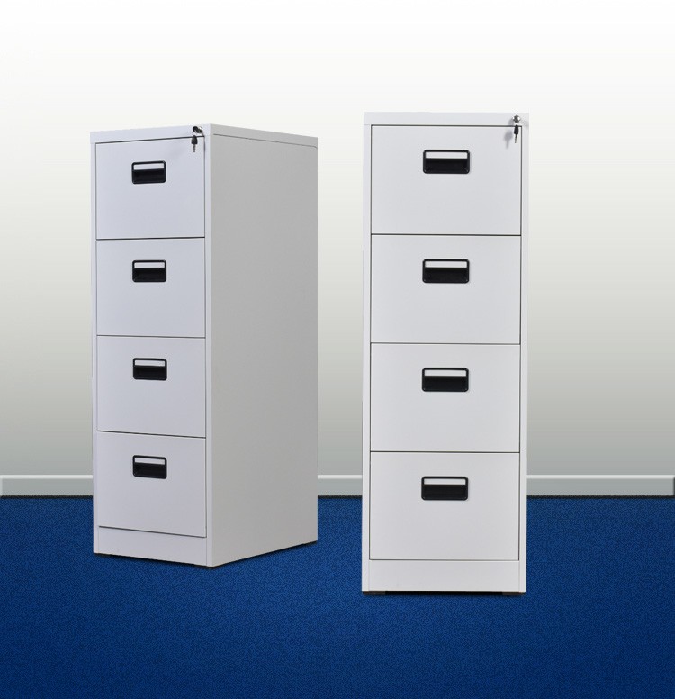 Office Furniture Vertical Steel H1331mm Four Drawer Filing Cabinet