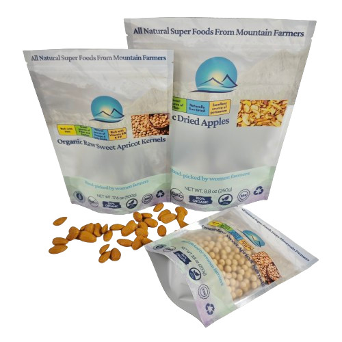 Wholesale Custom Resealable Plastic Bags Tea Packaging Stand Up Pouch Zip Lock