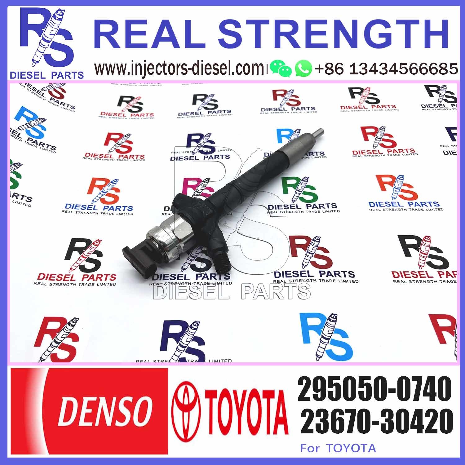 Genuine and New Common rail injector 295050-0810 SM295050-0810 295050-0540 for TO/YOTA 2KD Injector 23670-0l110 23670-09