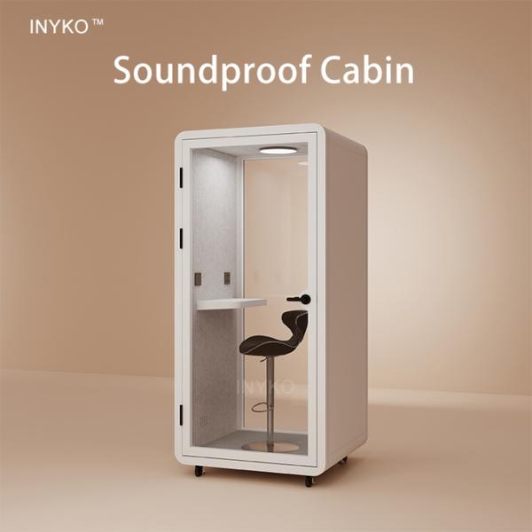 Soundproof Phone Booth with STC 35-45 dB Rating and 5 Year Warranty Featuring 7-layer Acoustic Structure