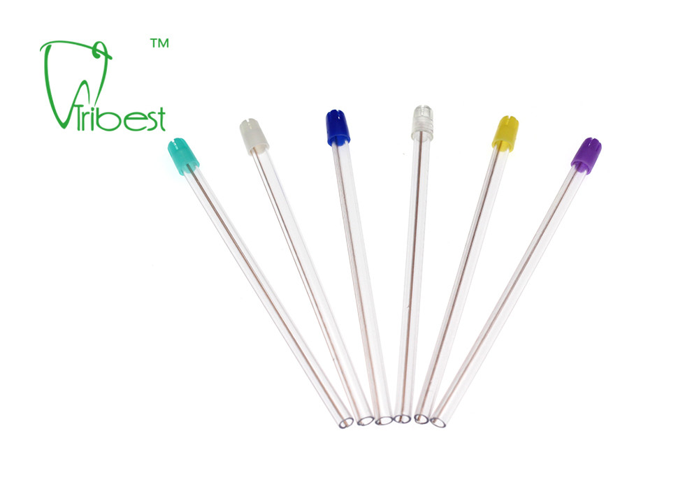 PVC Dental Disposable Saliva Ejector Clear Body Colorful Tip