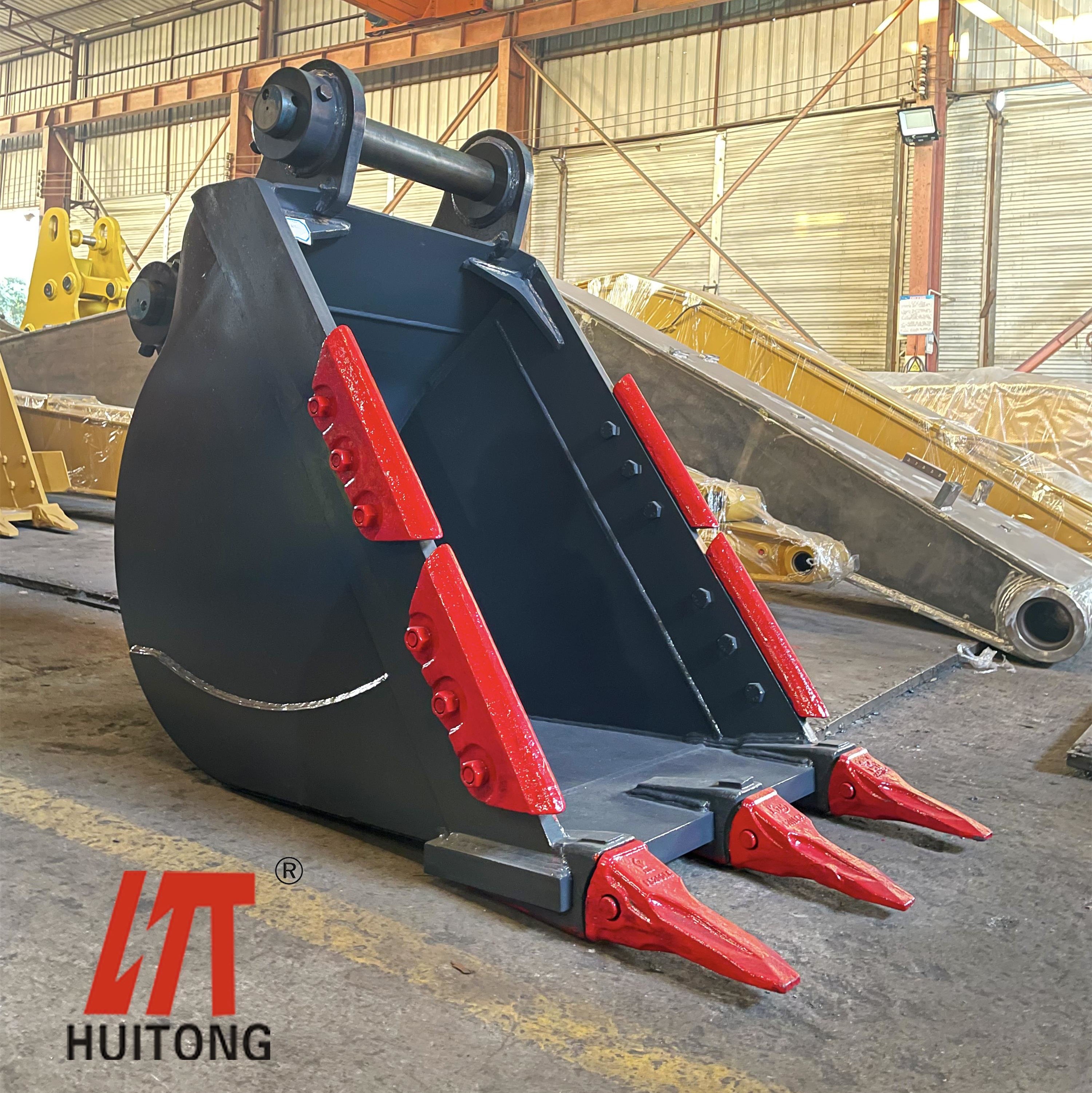 Q355b R320 Excavator Severe Bucket Heavy Duty 1100mm Length