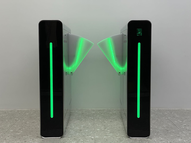Crashworthy Flap Barrier Gate High Performance QR Code Face Recognition Turnstile