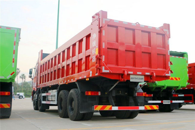 FAW J6P Lhd Heavy Duty Dump Truck 8*4 Low Tipper Rigid Capacity / 40 Ton Dumper