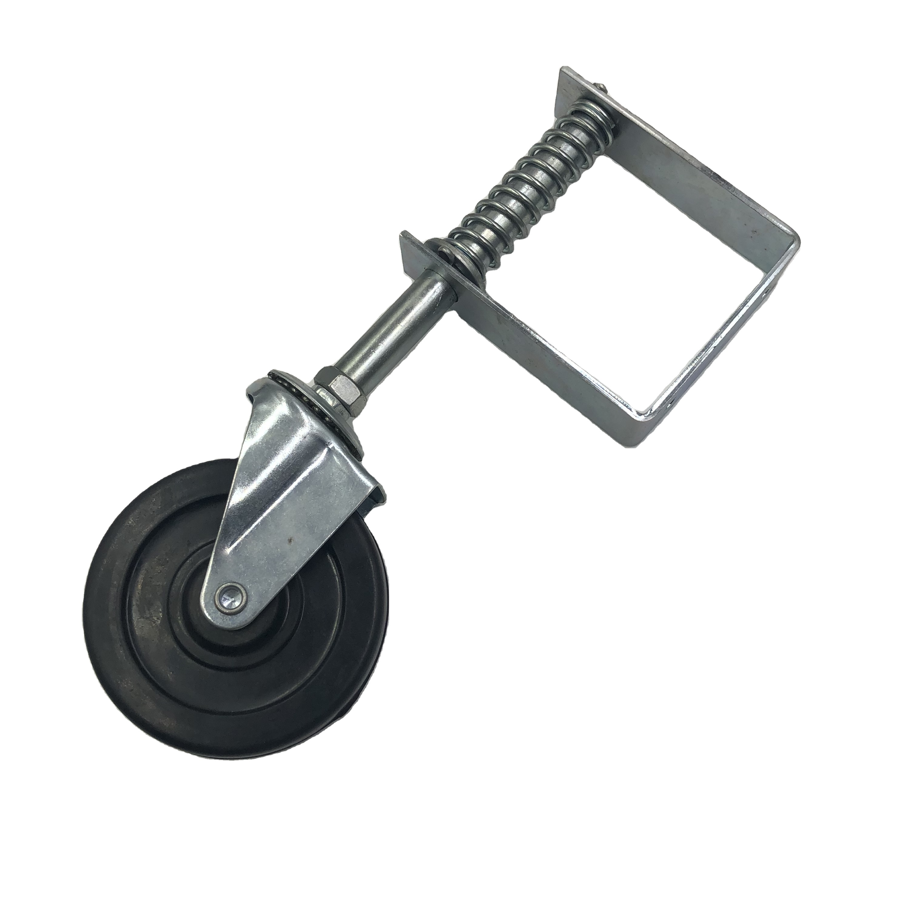 Iron Farm Gate Caster Wheel for 6 Inch Under Mount Farm Gate in Outdoors and Garden