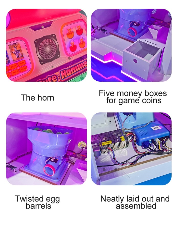 Shopping Mall Game Center Amusement Equipment Indoor Cute Hammer Kids Arcade Games