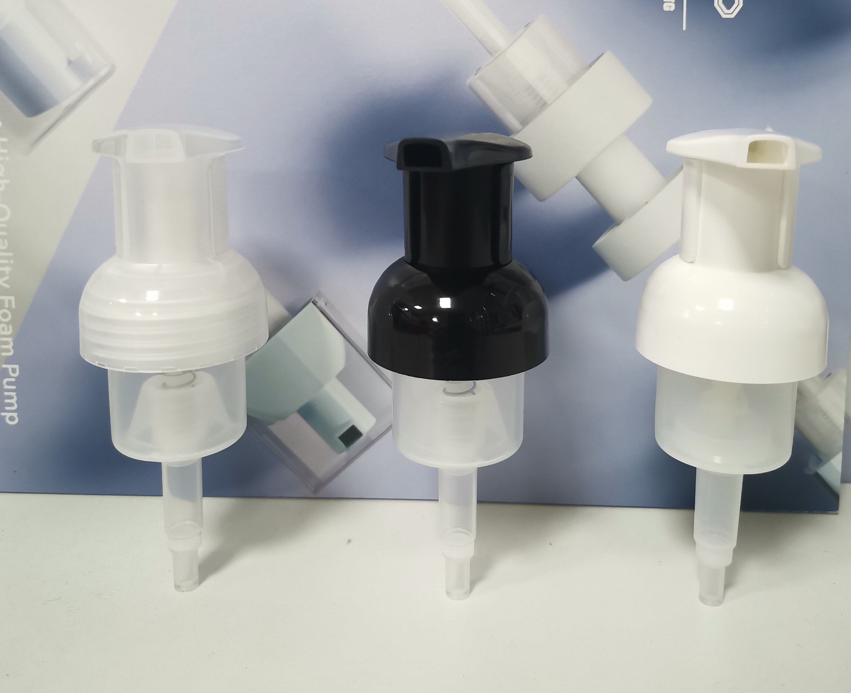 External Spring Plastic Lotion Pump Liquid Soap Dispenser with Screw Cap