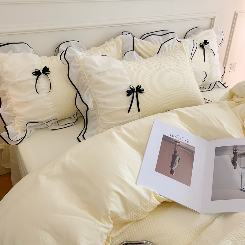 Solid Pattern King Size Designer Bedding Sets Comforter Sets for Home and Bedroom