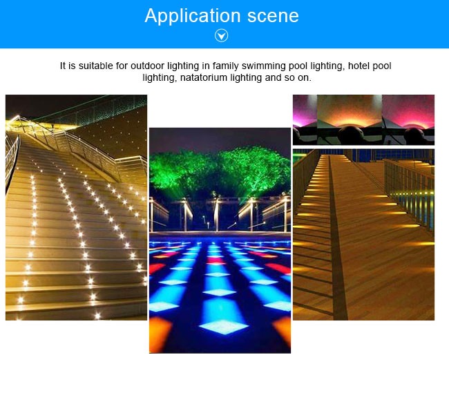 Mini 3W Led Ground Lights 316L Stainless Steel Tempered Glass Cover External Control