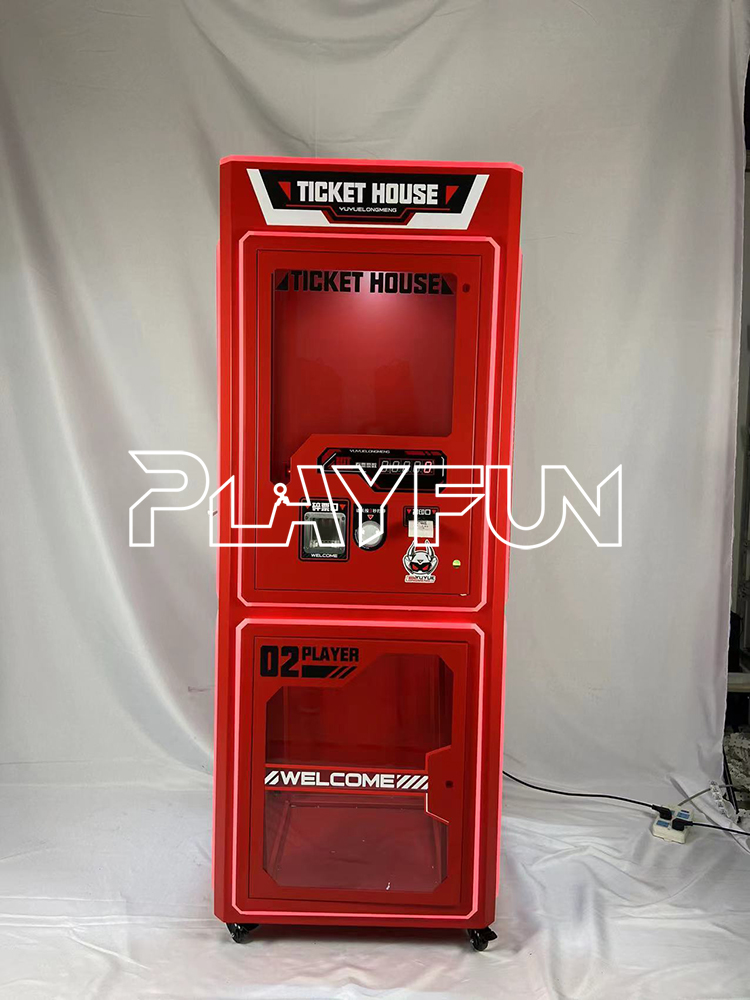 Playfun Interactive Automatic 3 Sides Ticket Eater Cutter House Station Arcade Game Counter Machine Eater Machine