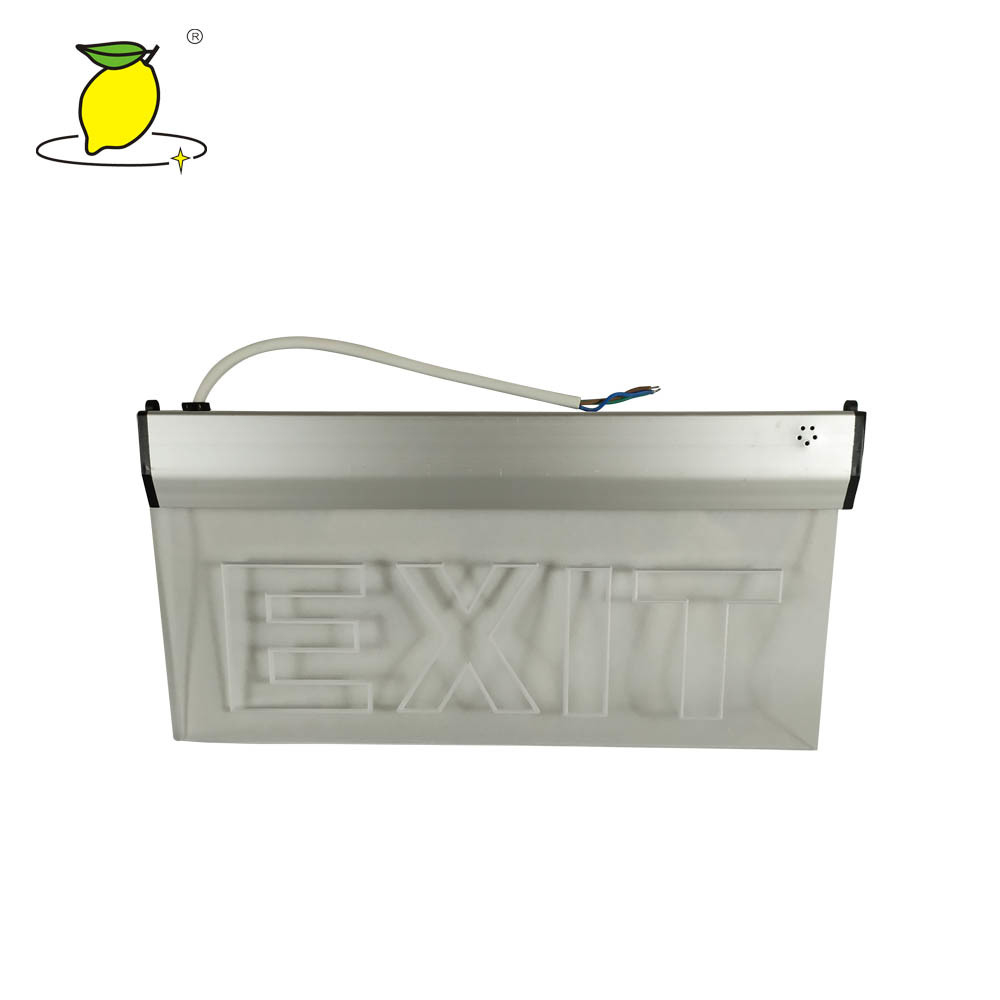 Double-sided screen printing LED recharging Emergency led exit sign light