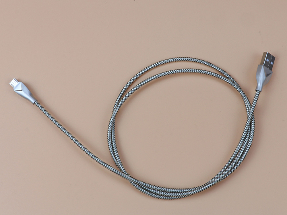 Braied Mesh Andriod USB Extend Data Cable , Fast Charging USB Extension Power Cable