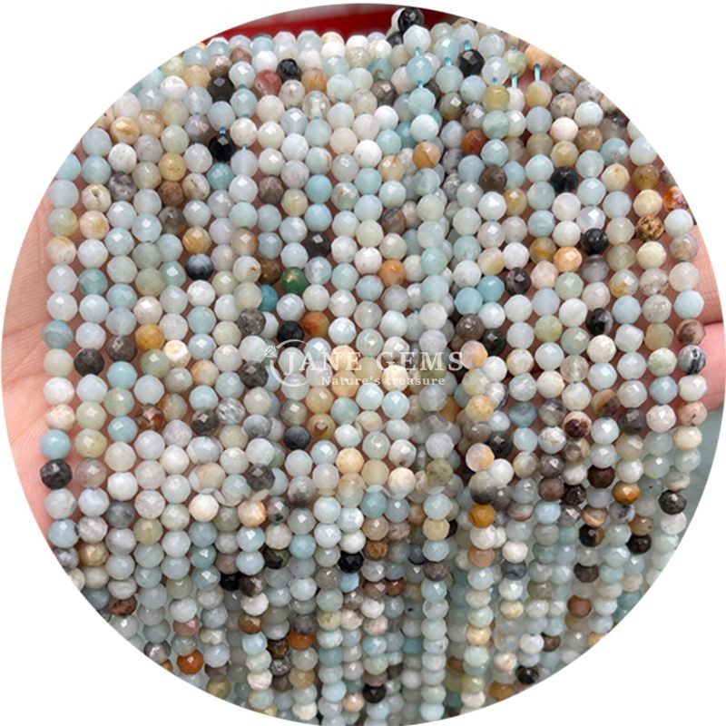 Wholesale Semi-pricious Gemstone Faceted Beads Faceted Loose Stone Bead Accessories Rose Quartz Bead Spacer for Jewelry