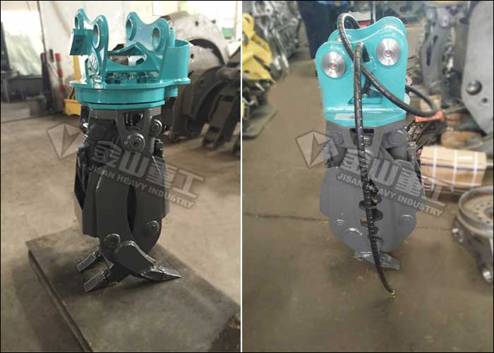 1000mm Jaw Opening Mini Digger Log Grab 360 Degree Hydraulic Rotating