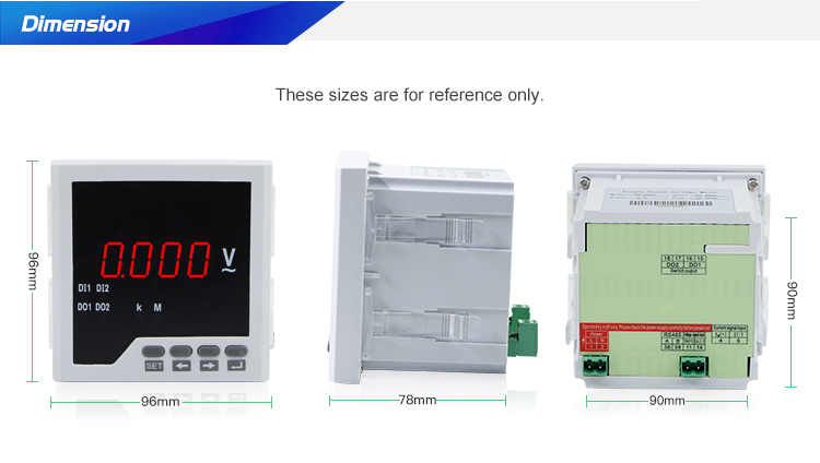 CN-AV31 96*96 cheap Single Phase Voltage Voltmeter 0-500Vac