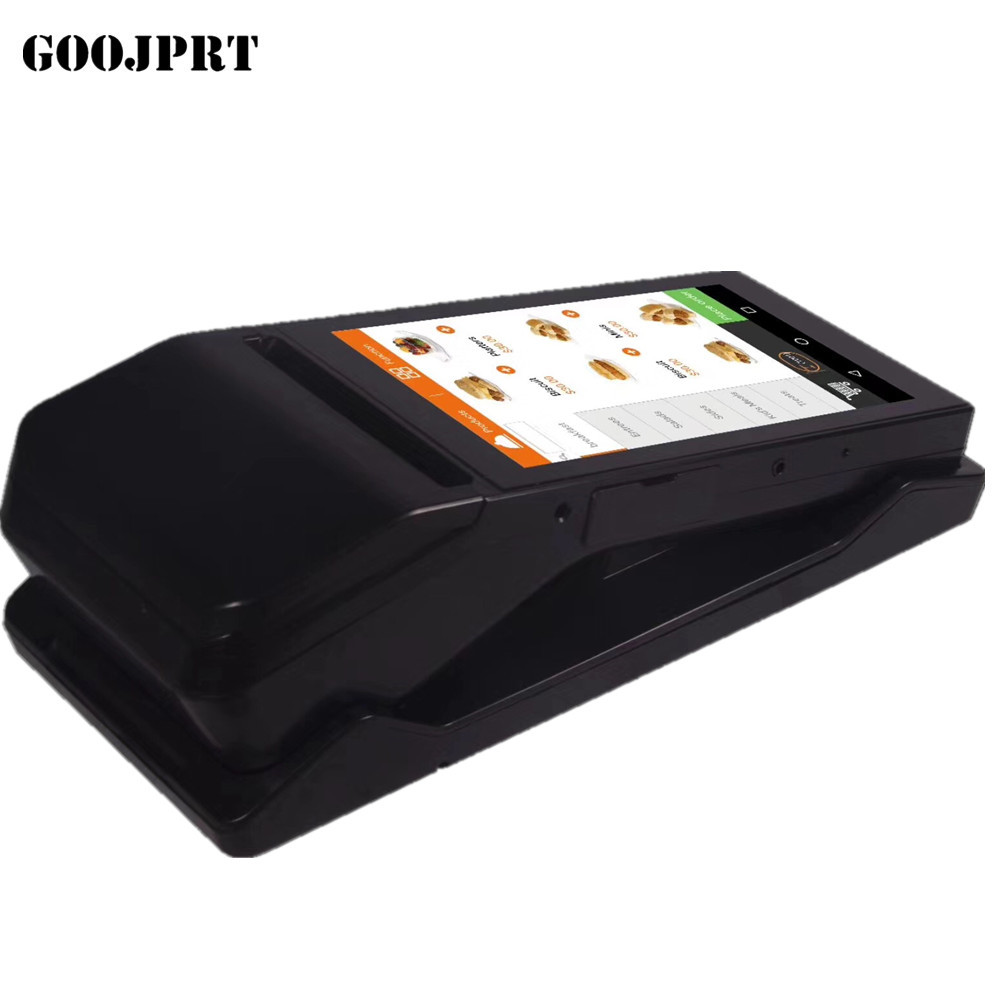 80mm Handheld Portable Pos Terminal barcode scanner Restaurant thermal printer wireless bluetooth wifi Android5.1 PD