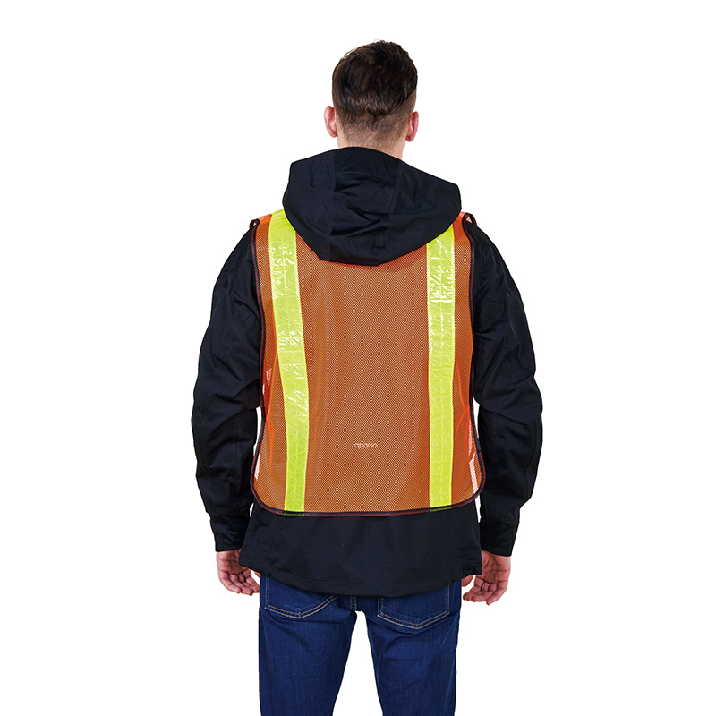 R112 Mesh Fabric PVC Tapes Adjustable Safety Reflective Clothing Vest for Unisex S-3XL