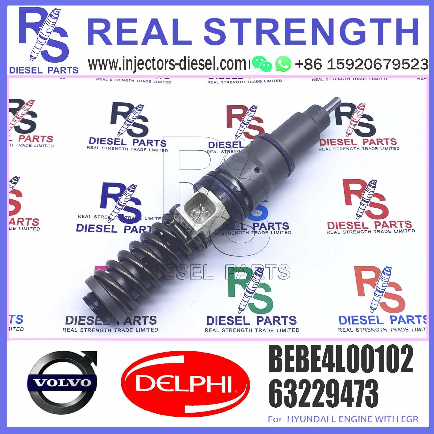 Common Rail Diesel Fuel Injector 63229473 BEBE4L00001 BEBE4L00002 For Engine Parts