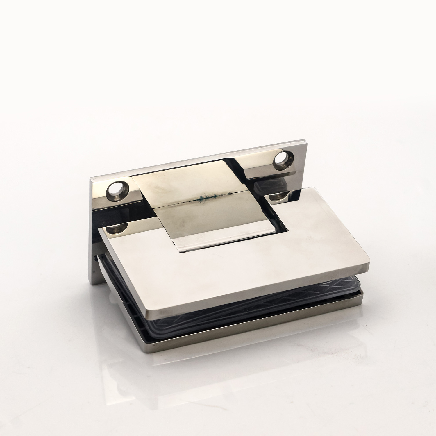 Hydraulic Glass Hinge for Hotel Shower Door Wall Mount 600-800mm Width Stainless Steel