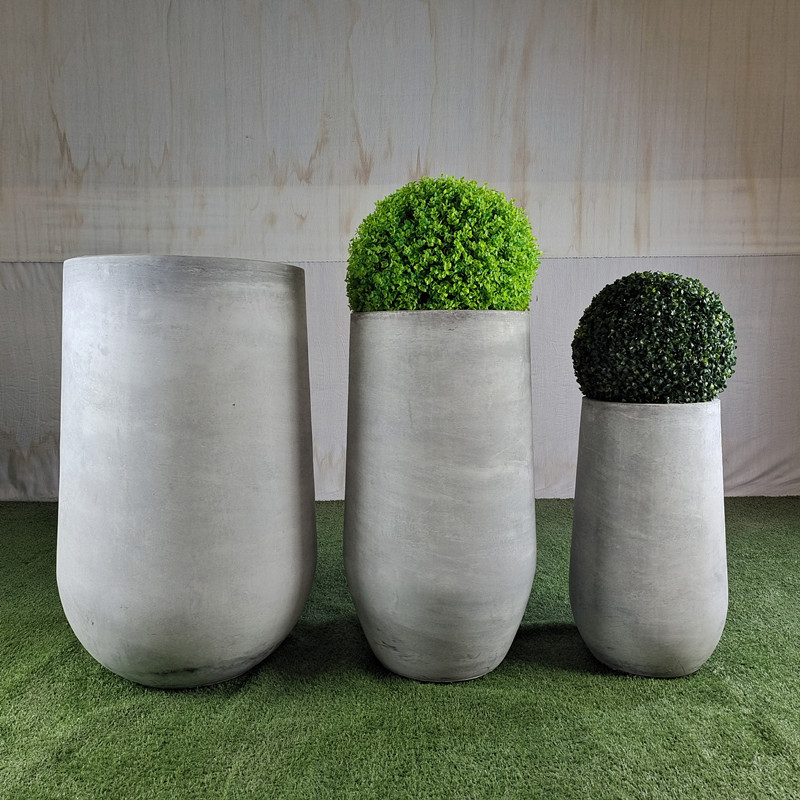 Outdoor Decor Fiber Clay Planters Durable And Stylish Designs