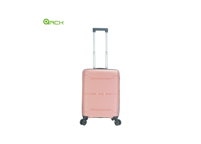 Supplier PP Hard Sided Travel Trolley Luggage with Double Spinner Wheels