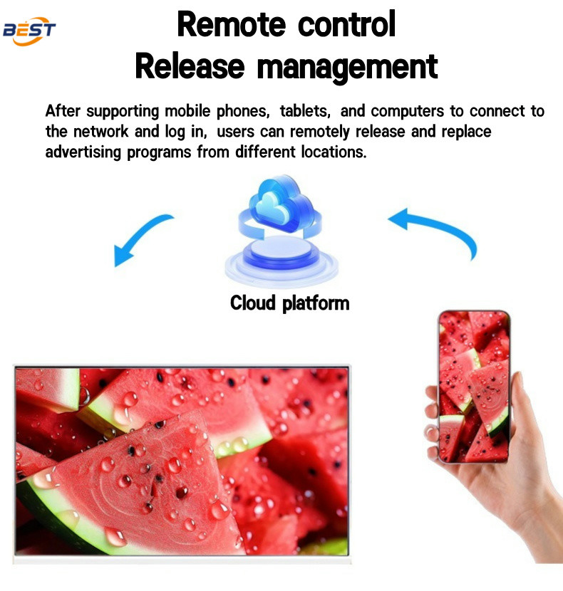 Digital Menu Board Display for Restaurant , USB Ultra Thin High Brightness Indoor LCD Screen