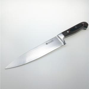 Quality 7.5 Inch Custom Kitchen Knives Japanese Damascus Chef Knives Red Pakka Wood Handle for sale