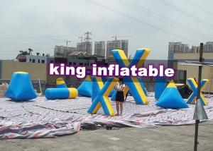 China Strong Blue / Yellow Inflatable Floating  Paintball Sport Games Blindage Durable on sale
