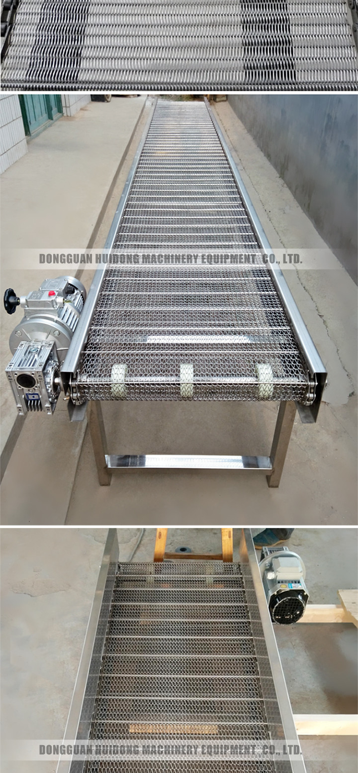Metal Stainless Steel Conveyor , Wire Mesh Conveyor With Heavy Loading