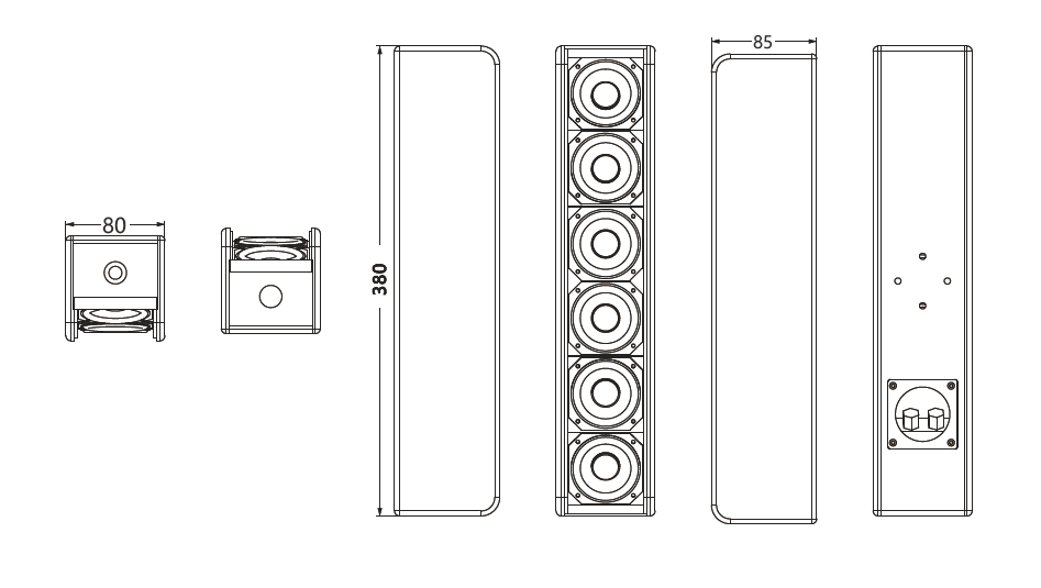 122dB 2 Inch Neodymium Full Range Speaker Combination Type