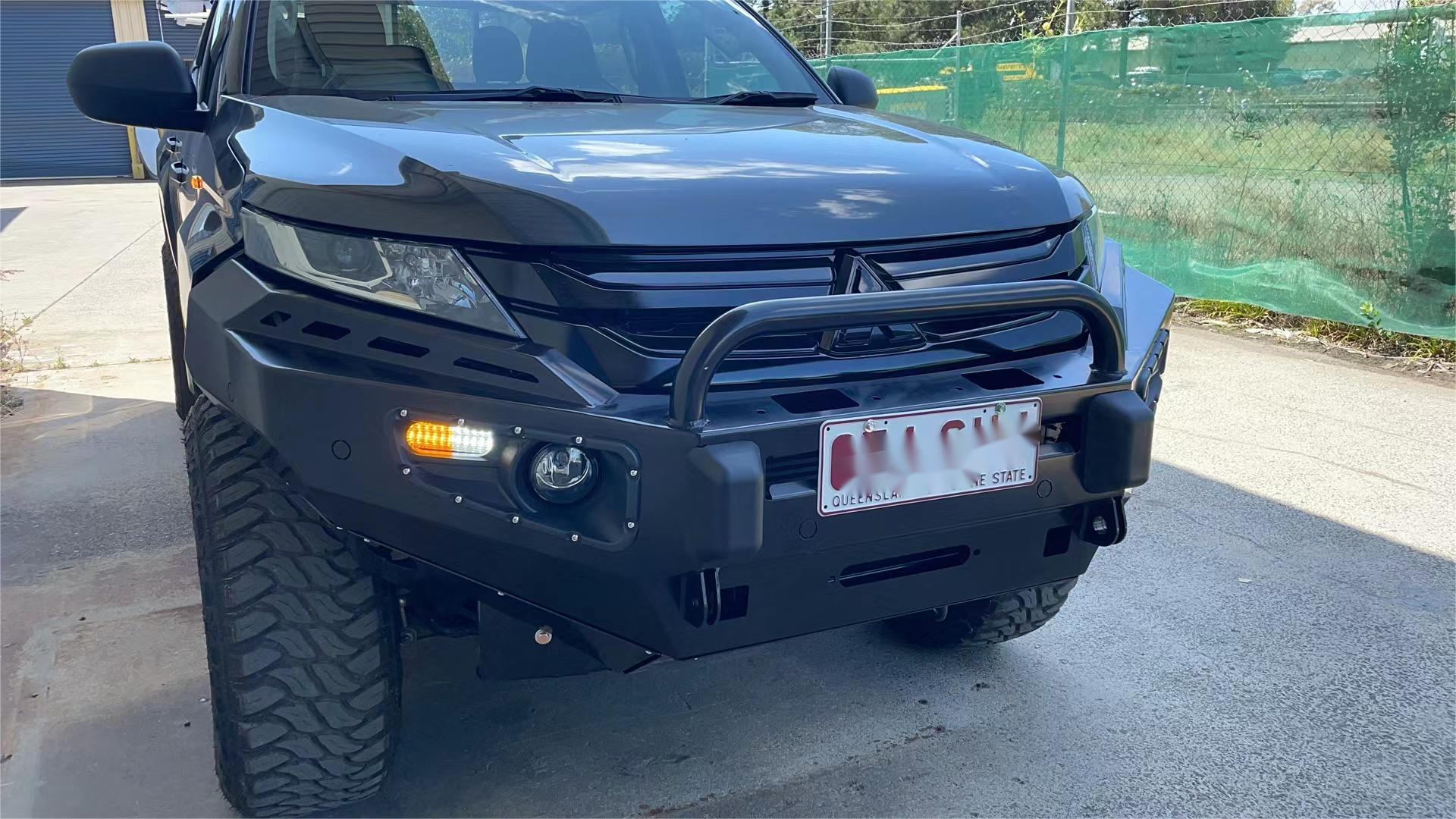 Customized Thickness Car Body Kit for Mitsubishi Triton Steel Front and Rear Bumpers