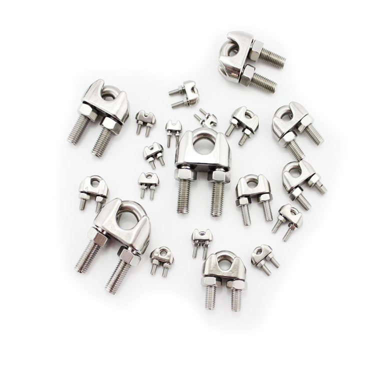Silvery Hot Dipped Galvanized Carbon Steel US Type Wire Rope Clip Cleat for Lifting