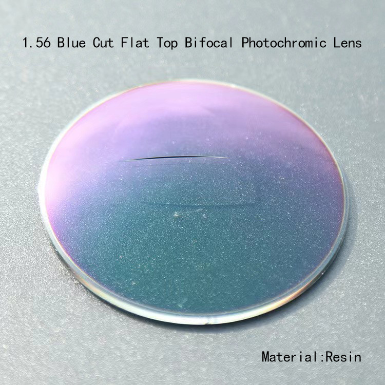 Quality Lenses 1.56 Blue Cut Flat Top Bifocal Photochromic Lens