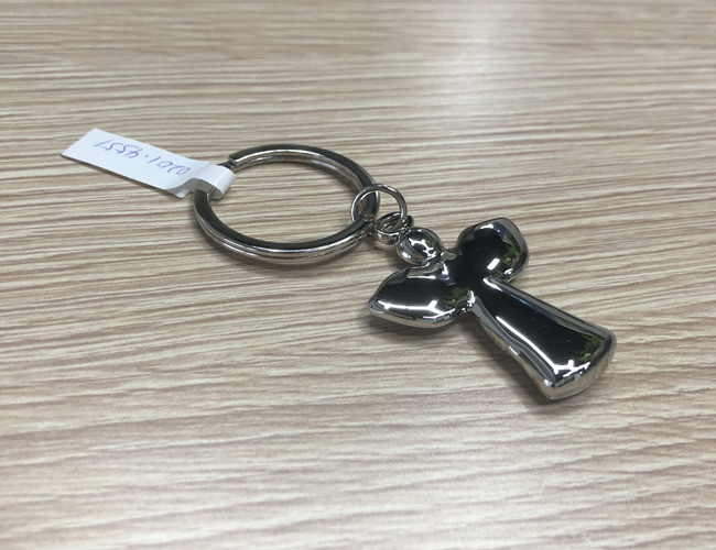 Angel Metal Laser Engraved Keyrings Logo Cute Key Chain Souvenir Gift