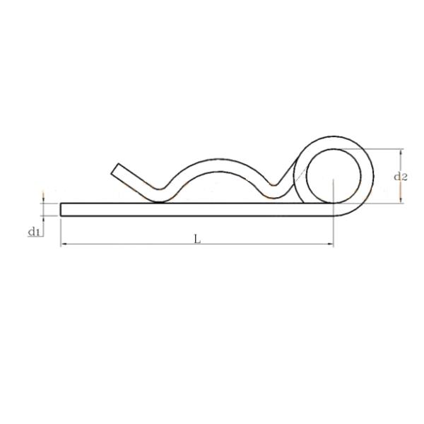 SUS304 R Type Spring Cotter Pin Dia 2.5 For Accessory Buckle
