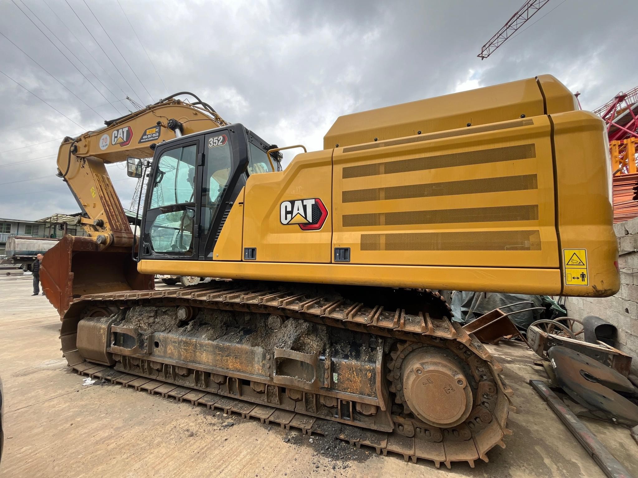 52 Ton Used Caterpillar Crawler Mining Excavator Cat 352 With 3.21 M³‌ Bucket Capacity Heavy Equipment