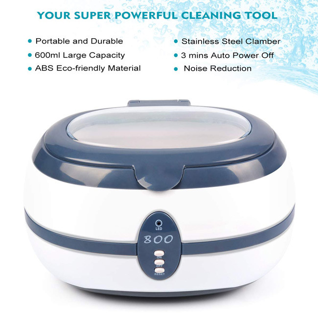 Lightweight Small Ultrasonic Cleaner SUS304 Tank ABS Housing AC220 - 240V 60HZ