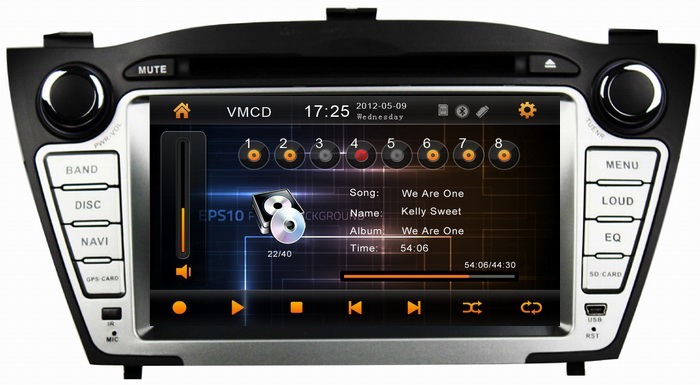 Car multimedia player for Hyundai Tucson /IX35 2009-2012 with bluetooth driver OCB-7022