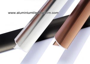 Quality Aluminum Inside / Internal Tile Corner Trim / Decorative Strip For Cleading Panel for sale