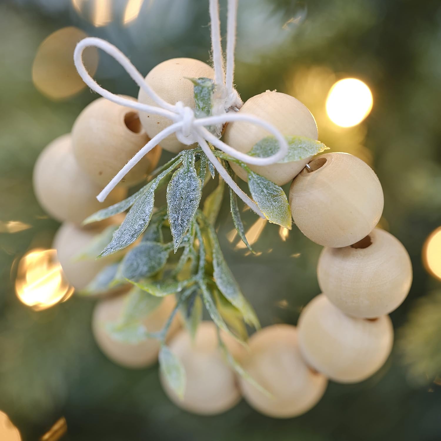 Ginger Ray Wooden Bead Scandi Christmas Tree Contemporary Holiday Decor