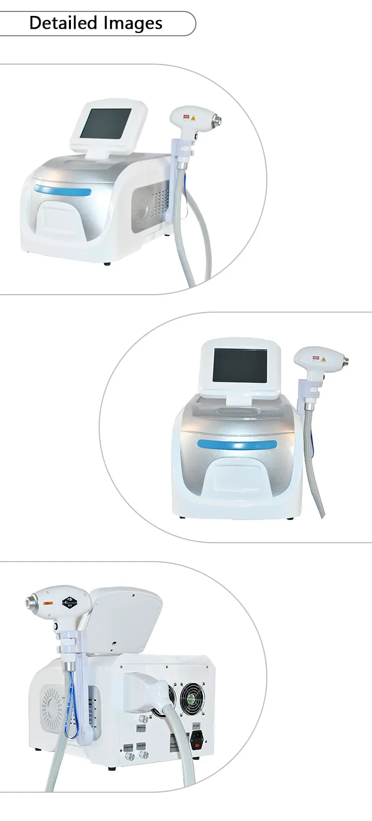 Alyn Diode Laser Hair Removal Machine - 8-inch Or 10.4TFT True Color LCD Touch Screen