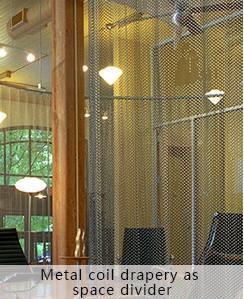 China Architectural Wire Drapery, Metal Fabrics Dividers, Decorative Dividers on sale