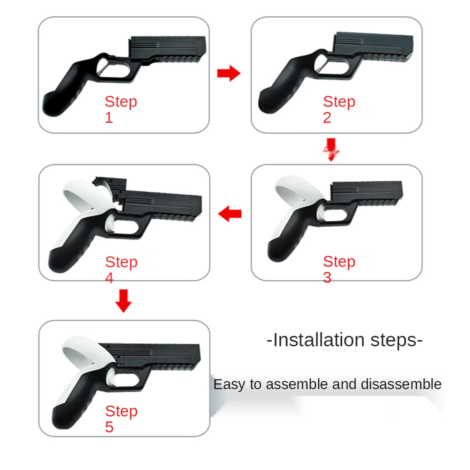 Shooting Grip Handle VR Gaming Accessories Oculus Quest 2 Touch Controllers