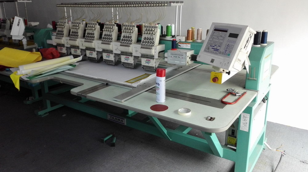 Fully Automatic Used Tajima Embroidery Machine With 1000rpm Speed