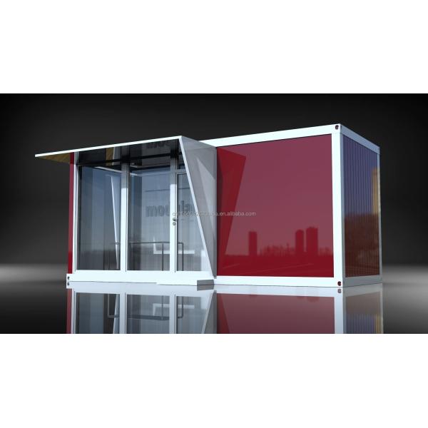 Main Structure Galvanized Steel Square Tubes Outdoor Food Store Sentry Box Coffee Shop Clothing Container