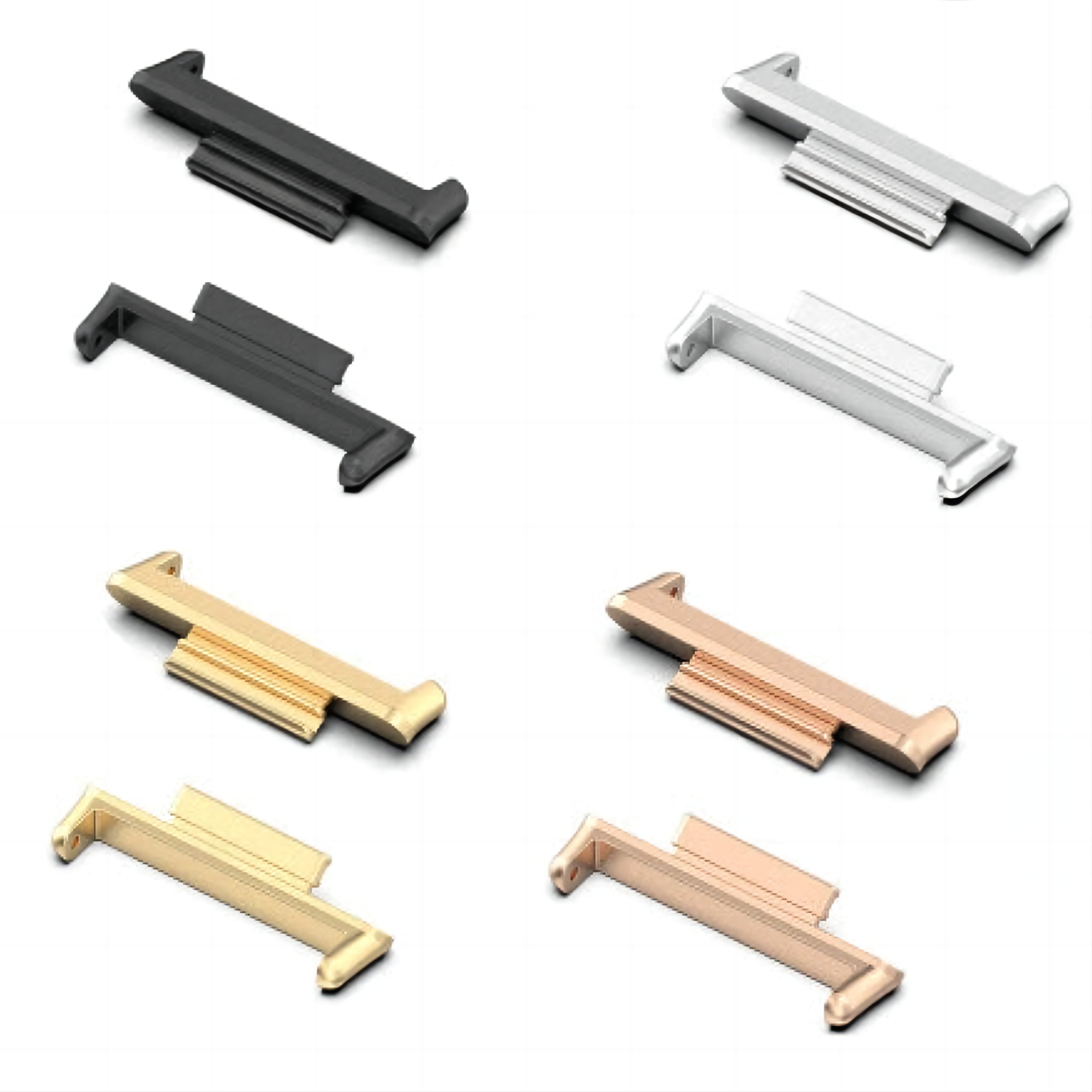 Silver/Gold/Rose Gold Stainless Steel Connector for MIM Powder Metallurgy Watch Strap