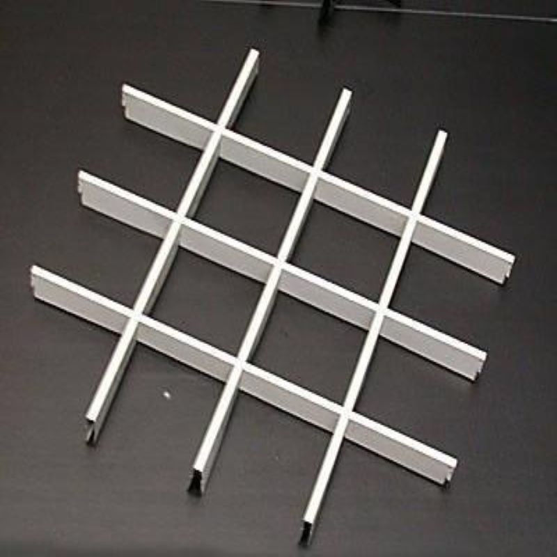 Simple Installation Grid Aluminum Ceiling Tiles 100x100mm