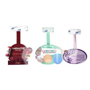 Custom PVC Retail Shelf Wobblers Shelf Display Sticker Plastic Shelf Wobbler