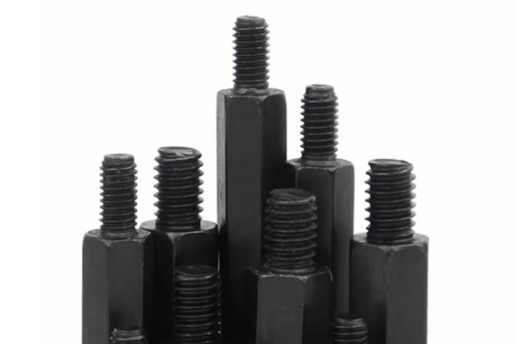 3/8 7/16 1/2 Carbon Steel Male And Female Hex Head Standoff Black finishing Metal standoff