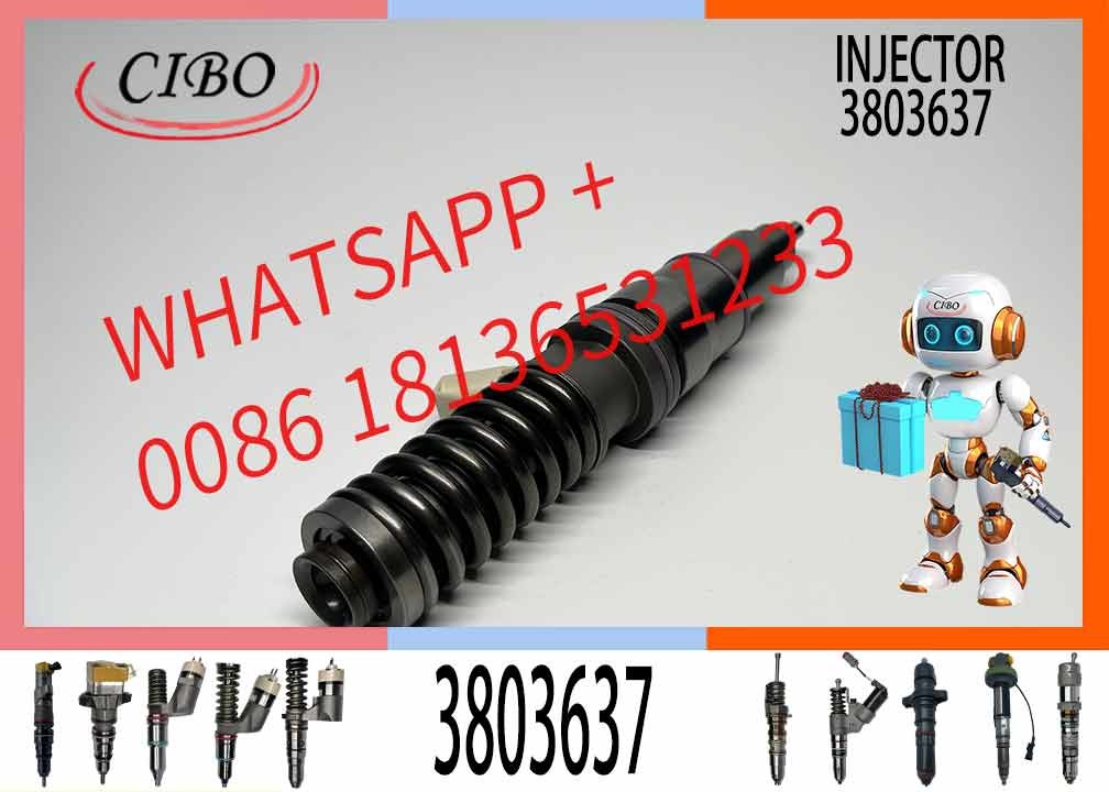 Construction Machinery Parts 3803637 BEBE4C08001 Common Rail Fuel Injector